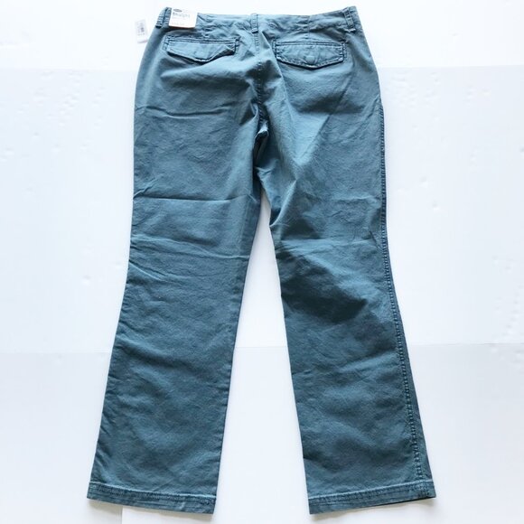 OLD NAVY NWT Straight Lived-In Khakis Built In Flex Blue Chino Pants Mens 34x30 - Picture 4 of 12